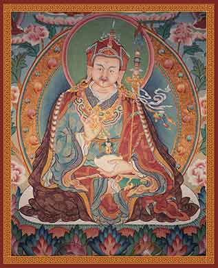 Padmasambhava Wandgemälde